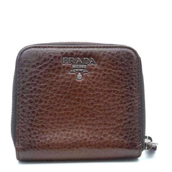 PRADA Brown Leather Wallet - Picture 1 of 11